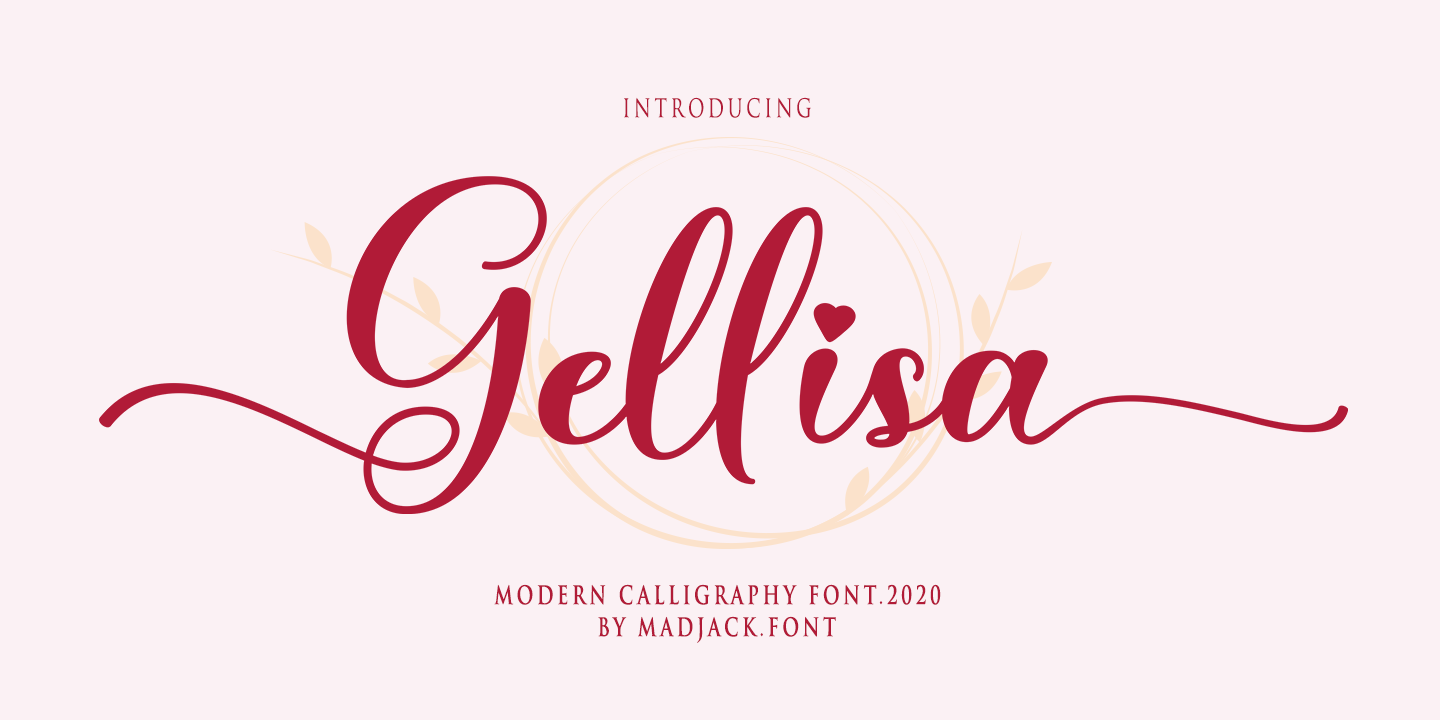 Schriftart Gellisa Script